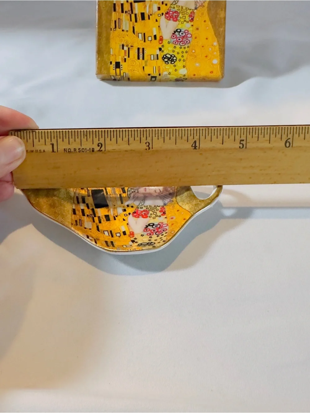 Gustav Klimt Teabag Holder Porcelain Spoon Rest 